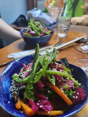 Hand pulled noodles at Ostara Bar in Oslo