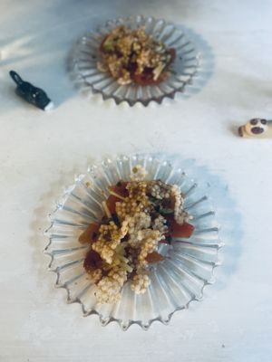 Watermelon sashimi  at Ostara Bar in Oslo