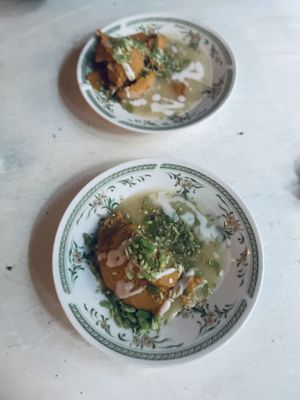 Tamarind and sweet potato sorbet  at Ostara Bar in Oslo