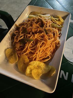 Spaghetti in tomato sauce  at Bar Pollo Cervecero in Ometepe