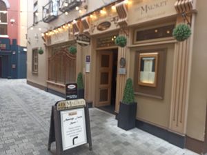 Located on a small laneway off main market square at The Market Bar & Restaurant in Ennis