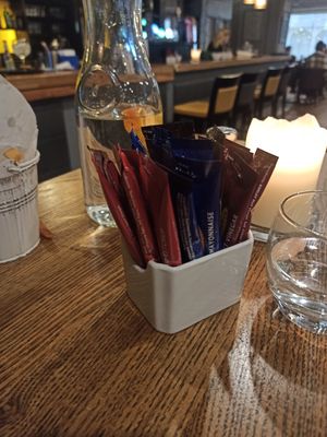 Gluten free condiments at The Market Bar & Restaurant in Ennis