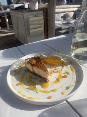 Mango cheesecake  at The Hut in Freshwater
