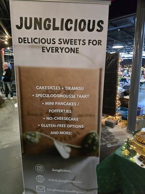 At Veganworld, Kerstbeurs, Hasselt at Junglicious in Evergem