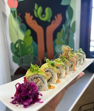Avocado roll at Bhumi in Tijuana