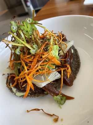 Tostada   at Bhumi in Tijuana