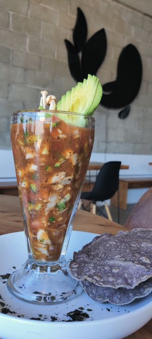 Cóctel Alcachofa , Mix hongos at Bhumi in Tijuana