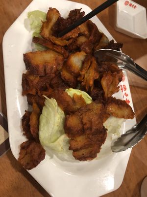 29 a vegetarian char siew   at Lucky Vege House Inc in Brooklyn