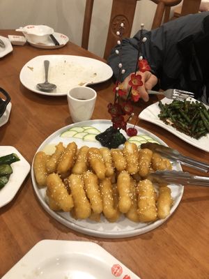 89 Honey yam 蜜汁山藥  at Lucky Vege House Inc in Brooklyn