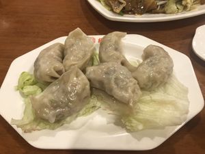18 steam dumpling   at Lucky Vege House Inc in Brooklyn