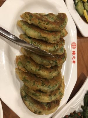 22 celery pancake   at Lucky Vege House Inc in Brooklyn