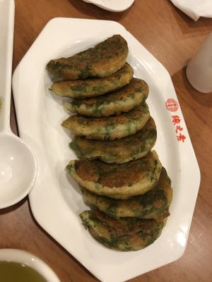 22 celery pancakes 🥞   at Lucky Vege House Inc in Brooklyn