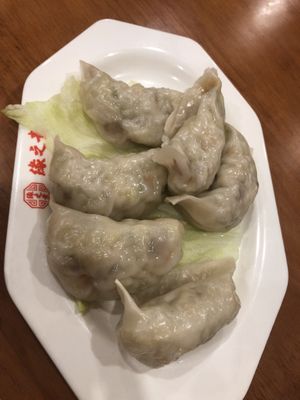 18 steamed dumpling   at Lucky Vege House Inc in Brooklyn