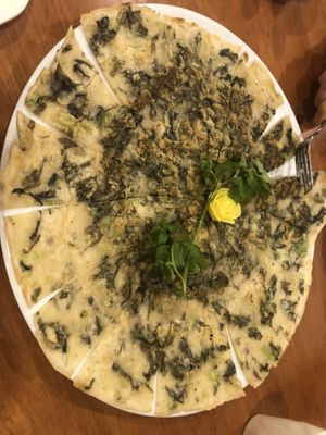 Seaweed pancake   at Lucky Vege House Inc in Brooklyn