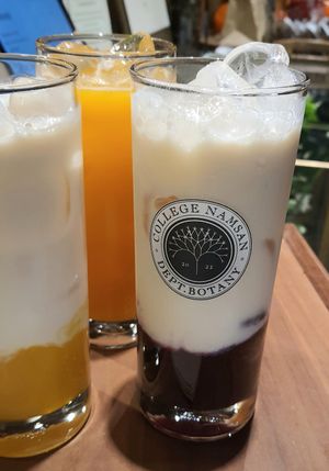 Blueberry Lassi (left: Mango Lassi) at Savage Garden - Maybe closed in Seoul