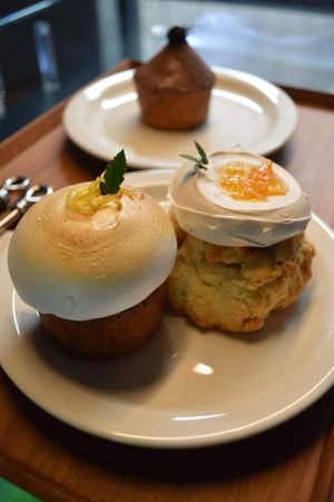 Lemon meringue tart, orange scone, chocolate tart at Savage Garden - Maybe closed in Seoul