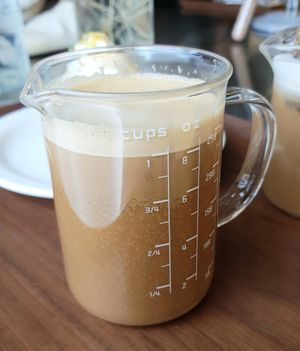 Oat latte (hot) at Savage Garden - Maybe closed in Seoul