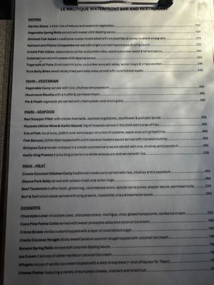  at Le Nautique Waterfront Restaurant in La Digue