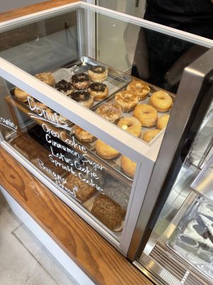 Donuts and banana bread  at Trick or Treat Vegan Sweets (formerly Canelita Sweets) in Osaka