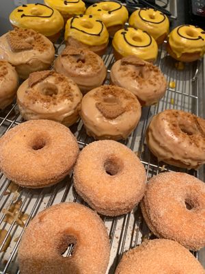 The cinnamon sugar donuts are to die for  at Trick or Treat Vegan Sweets (formerly Canelita Sweets) in Osaka