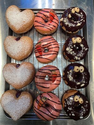 Valentine donuts  at Trick or Treat Vegan Sweets (formerly Canelita Sweets) in Osaka