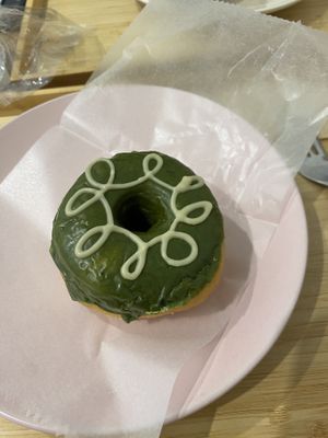 Matcha donut   at Trick or Treat Vegan Sweets (formerly Canelita Sweets) in Osaka