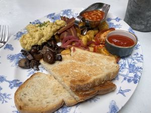 Vegan Breakfast 🤢  at Bill's in Gloucester