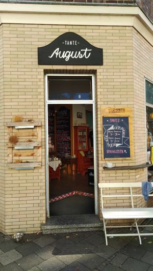 Outside at Tante August in Muenster