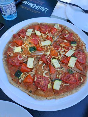 Pizza integral at A Fornada in Xinzo De Limia