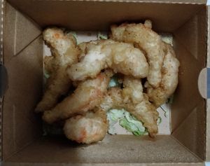 Shrimps at OPLANTE Vegan Sushi & Wok  in Montreal