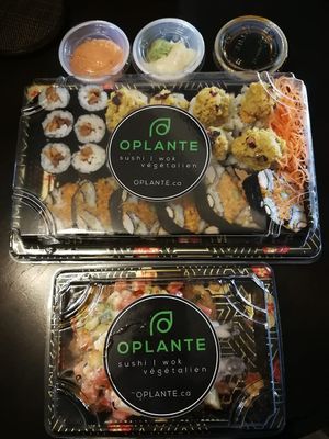 Takeout in 2022 (ordered many times since) at OPLANTE Vegan Sushi & Wok  in Montreal