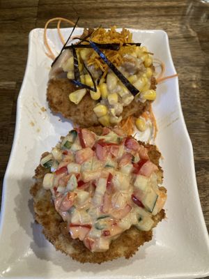 Pizza sushi  at OPLANTE Vegan Sushi & Wok  in Montreal