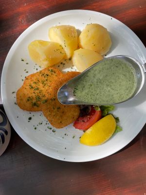 Vegan Schnitzel at Dauth-Schneider in Frankfurt