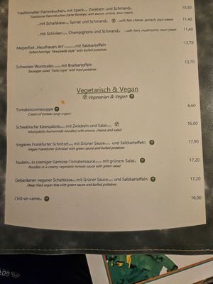 Vegan and vegetarian section at Dauth-Schneider in Frankfurt
