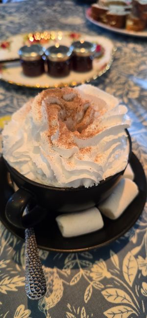 Hot chocolate at Fox In The Stables in Halstead