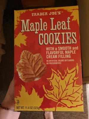 Vegan Maple Leaf Cookies at Trader Joe's - Bay St in San Francisco