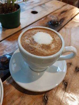 Soy latte at Caffeinated in Busan