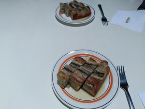 Banana bread at Caffeinated in Busan