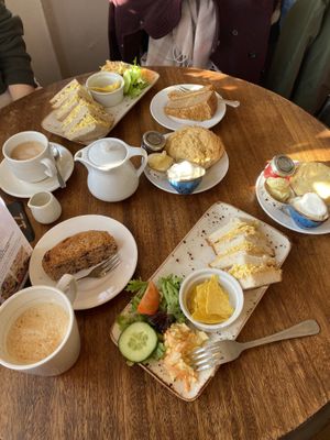 Vegan afternoon tea, plus gluten free vegan afternoon tea   at Swanbourne Lodge Tearoom in Arundel