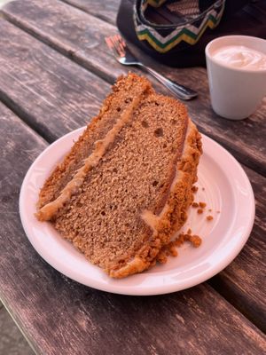 Biscoff cake  at Swanbourne Lodge Tearoom in Arundel