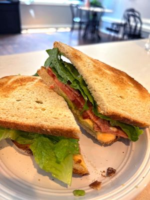 B.L.T. With housemade Chipotle Aoli  at Not Ya Mama's Vegan Cafe in Salem