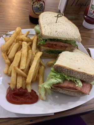 I think this was the Italian Sammy   at Not Ya Mama's Vegan Cafe in Salem