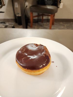 Boston cream donut at Not Ya Mama's Vegan Cafe in Salem