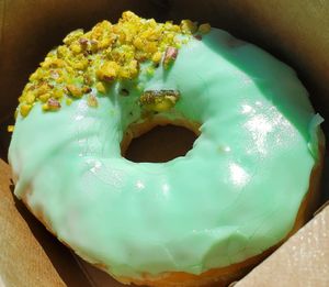 Pistachio donut at Not Ya Mama's Vegan Cafe in Salem