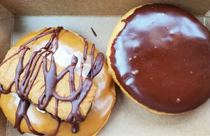 Biscoff and Boson Creme donut at Not Ya Mama's Vegan Cafe in Salem