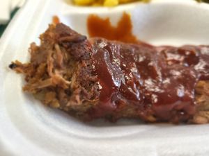 Vegan rib at The Soulful Vegan in Akron