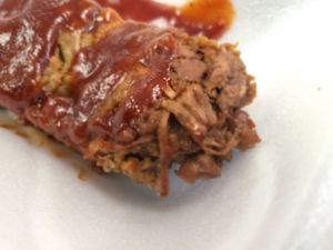 Vegan rib at The Soulful Vegan in Akron