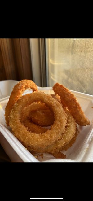Onion rings  at The Soulful Vegan in Akron