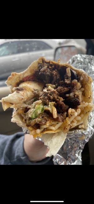 Big non beefy burrito   at The Soulful Vegan in Akron
