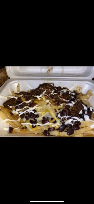 Chili fries   at The Soulful Vegan in Akron